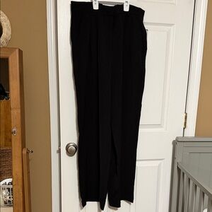 Black High-Waist wide Leg Dress Pants